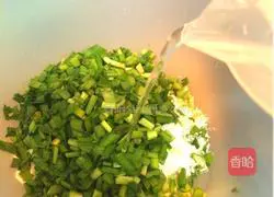 Illustration of how to make pan-fried leek pancakes 2