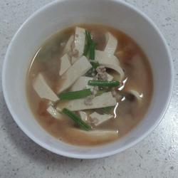 香芹肉沫百叶豆腐的做法[图]