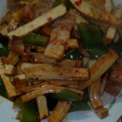 豆干炒腊肉的做法[图]