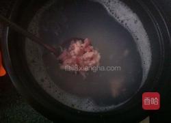 青菜瘦肉粥的做法图解3