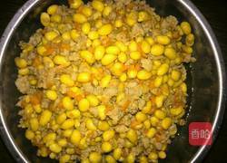 炒黄豆肉碎的做法图解4