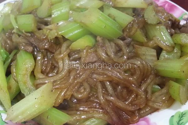 芹菜炒粉条