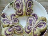 蝴蝶紫薯馒头的做法[图]