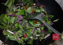 菜苔炒腊肉的做法图解3
