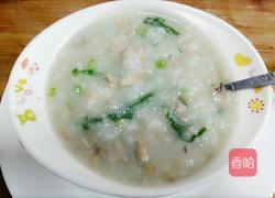 茶树菇青菜瘦肉粥的做法图解7