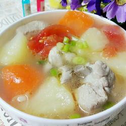 土豆蕃茄排骨汤的做法[图]