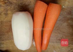 粉蒸胡萝卜藕的做法图解1