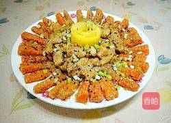 粉蒸胡萝卜藕的做法图解10