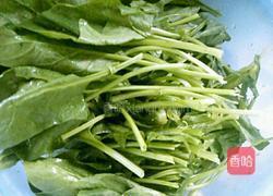 蒜蓉菠菜的做法图解2