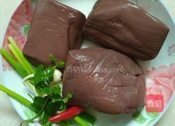 蒜沫羊血的做法图解1