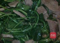 猪肝菠菜的做法图解5