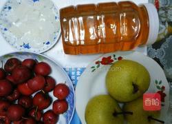 清凉酸梨红果羹的做法图解1