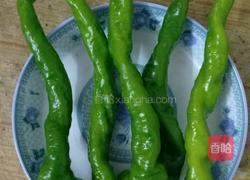 青椒炒大肠的做法图解3