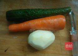 素炒三丁的做法图解1