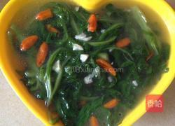 蒜蓉枸杞茼蒿汤的做法图解9