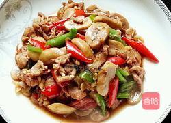 肉片双椒烧口蘑的做法图解7