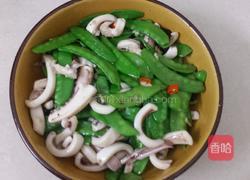 荷兰豆炒鱿鱼的做法图解5