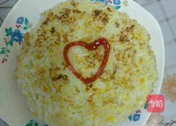 米饭鸡蛋饼的做法图解5