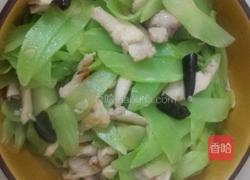 莴笋炒肉的做法图解8