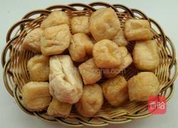 黄豆酱-香菇鸡肉酿豆腐的做法图解1