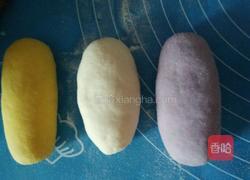 牛奶南瓜，牛奶紫薯，牛奶麦芯粉，罗卜鲜肉包子的做法图解3