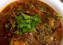 酸菜炖鸭血