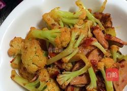 香肠炒菜花的做法图解6