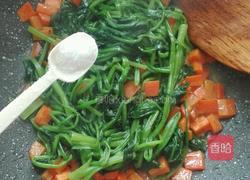 胡萝卜炒菠菜的做法图解9