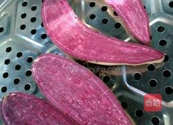 双色紫薯花馒头的做法图解2