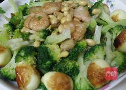 虾仁炒西兰花的做法图解4