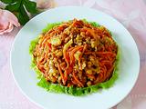 肉丁炒胡萝卜的做法[图]