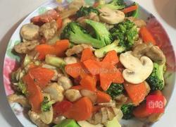 西兰花蘑菇的做法图解8