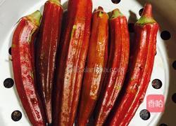 蒜蓉白灼秋葵的做法图解1