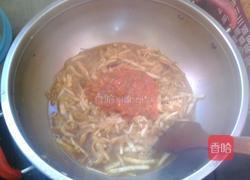 西红柿炒茄丝。的做法图解4