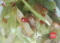 莴笋香干炒腊肉的做法图解6