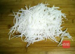 葱香白萝卜丝的做法图解3
