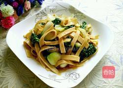 千张炒小白菜的做法图解8