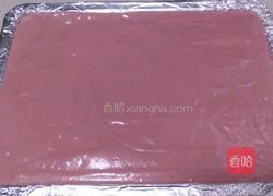 红曲粉奶油蛋糕卷的做法图解10