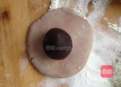 Illustration of how to make chocolate bean paste glutinous rice balls 5