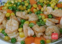 彩豆虾仁的做法图解5