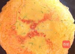 黄瓜肉松番茄酱鸡蛋饼的做法图解10
