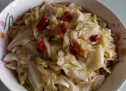 糖醋圆白菜。