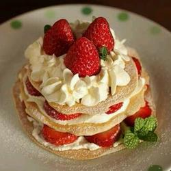 简单平底锅 草莓奶油蛋糕的做法[图]