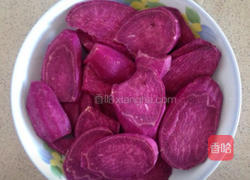 紫薯奶酪珍珠丸子的做法图解2