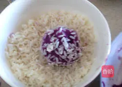 Purple Sweet Potato Cheese Pearl Meatballs Recipe Illustration 6