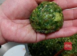 荠菜珍珠丸子。的做法图解7