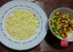 火腿杂蔬焗饭(微波炉版)的做法图解1