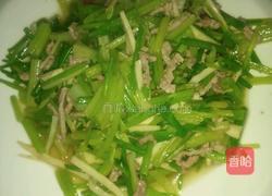 芹菜冬笋丝炒肉丝的做法图解5