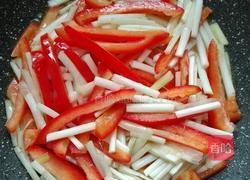 甜椒炒韭黄的做法图解6