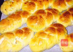 香葱芝麻咸面包的做法图解6